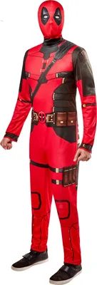 Productafbeelding van Deadpool - Kostuum voor heren/dames, uni model, BN6110 (maat S) (rood/zwart)
