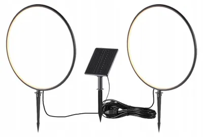 Zdjęcie produktu dla Lampa Ogrodowa Wbijana Rings Eko2360 Led 3W 3000K Ip54 Czarna