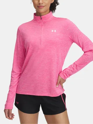 Produktbild von Under Armour Damen T-Shirt Tech 1/2 Zip-Twist 1384225-672__LG