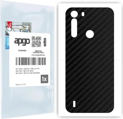 Produktbild von apgo Rückseite Schutzfolie für Motorola One Fusion -  Hinten Schutzfolie Carbon, Rückseite Folie schützt vor Kratzern und Fingerabdrücken