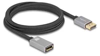 Zdjęcie produktu dla DeLOCK 81080, 2 m, DisplayPort, DisplayPort, Męska, Żeńska, 7680 x 4320 px