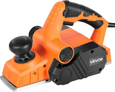 Zdjęcie produktu dla Strug elektryczny VEVOR, szerokość cięcia 82 mm, 900 W, 14500 obr/min, strug ręczny do drewna, z regulacją głębokości cięcia, 2 ostrza, do obróbki drewna, fazowania drewna, majsterkowania, strugarka