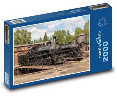 Obrázok produktu pre Puzzle 2000 Parné lokomotívy v depe - martinpuzzle