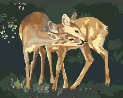 Produktbild von Zuty - Malen nach Zahlen - RICKEN UND KUSS (D. RUSTY RUST), 40x50 cm, ohne Keilrahmen