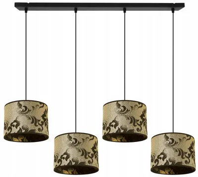 Obrázok produktu pre Závesná lampa, stropný luster, tienidlo, zlatý vzor