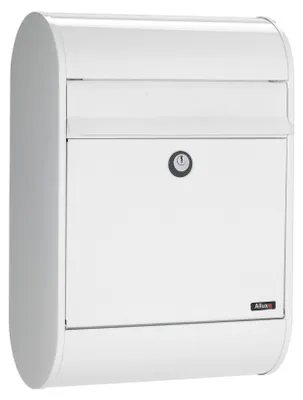Produktbild von ALLUX 5000 Design Briefkasten - Weiss mit Euro Schloss