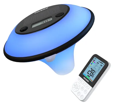 Produktbild von Schwimmbadthermometer Poolthermometer - Solarbetrieben - Kabellos - IP68 - Schwarz