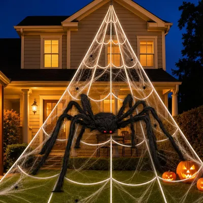 Productafbeelding van Spinnenweb Halloween decoratie buiten (5m)