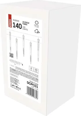 Obrázok produktu pre LED vianočná girlanda - EISZAPFEN 10 ks, 3,6 m, vonkajšia, studená biela