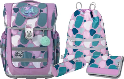 Produktbild von McNeill Schulranzen Ergo Compacto Schoolbag Set 5-teilig Barba rosa