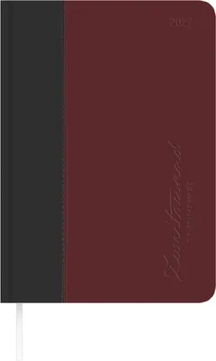 Produktbild von Buchkalender Premium Fire schwarz-rot A5 2027