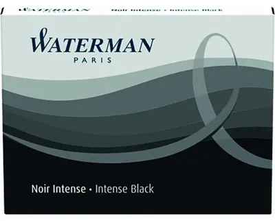 Produktbild von Waterman S0110850, Schwarz, Füllfederhalter, 8 Stück(e), Sichtverpackung, Frankreich