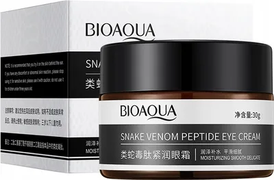 Produktbild von Bioqua-Augencreme mit Jaki-Hebenschlange
