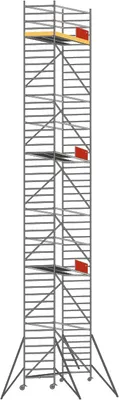 Produktbild von Alu Fahrgerüst Mod. E Standardausführung - Breite: 1,30 m - Gerüstl.: 1,80 m, Arbeitsh.: 14,30 m