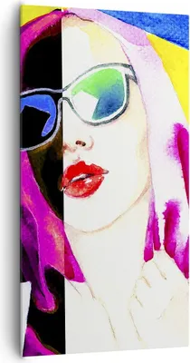 Produktbild von Bild auf Leinwand - Leinwandbild - Frau Modell - 65x120cm - Wand Bild - Wanddeko - Wandbilder - Leinwanddruck - Bilder - Kunstdruck - Wanddekoration - Leinwand bilder - Wandkunst - PA65x120-3958