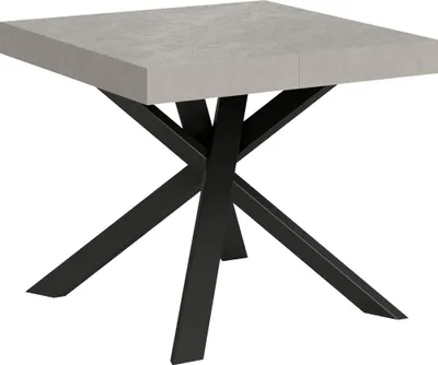 Obrázek produktu pro Rozkládací stůl 90/194x90 cm Kašmírový úředník antracitové nohy