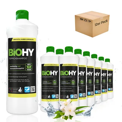 Produktbild von BiOHY Teppichshampoo 100% vegan, Inhalt:12er Pack