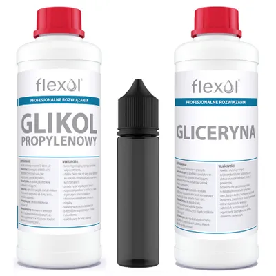 Obrázok produktu pre FLEXOL - SADA: 0,5 l propylénglykolu + 0,5 l rastlinného glycerínu + 60 ml PET