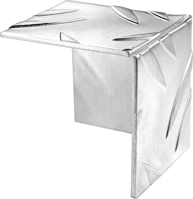 Immagine prodotto di Alberts 497316 Protezione per angoli, goffratura ondulata, alluminio, naturale, 29,5 x 29,5 mm, set da 5