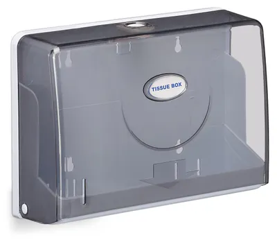 Obrázok produktu pre 4 ks zásobníkov na papierové utierky, pre papierové utierky H2, montáž na stenu, zásobník na utierky, HBT 20,5 x 27,5 x 10 cm, biela/sivá