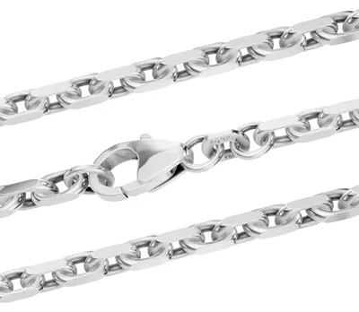 Produktbild von Ankerkette diamantiert Länge 45cm - Breite 3,1mm - 925 Silber