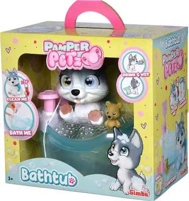 Produktbild von Žaislinis šuniukas su vonia Simba Pamper Petz Bathtub  (105953560)