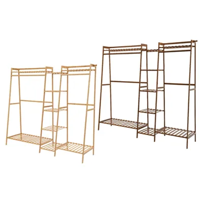 Produktbild von Kleiderständer 160x40x140cm Trapezförmiger Garderobenständer, Bodenstehender Kleiderstände