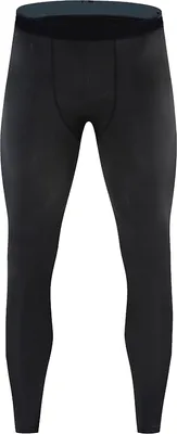 Produktbild von Enge Leggings, elastisches Polyester, schnell trocknend, Herren-Kompressionshose für Fitness, Workout, Schwarz, XXL