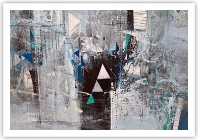 Produktbild von Poster - Poster ohne Rahmen - Abstraktion modern - 100x70 cm - Wand Bild - Wanddeko - Wandbilder - Kunstposter - Wandposter - Bilder - Kunstdruck - Wanddekoration - Wandbild - P2XAA100x70-4006