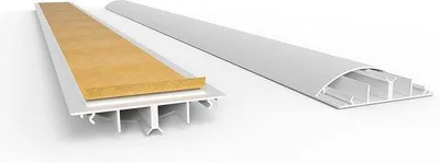 Immagine prodotto di Protezione per cavi autoadesiva semicircolare 9x2x80 cm da pavimento
