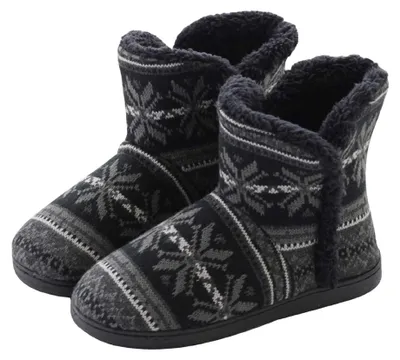 Produktbild von Hüttenschuhe 1 Paar, Hochgefütterte Winterhausschuhe Mit Rutschfester Sohle, Für Erwachsene Uni Größe 43–44