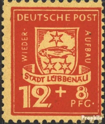 Produktbild von Briefmarken Lübbenau (Spreewald) 1946 Mi 5A postfrisch Wiederaufbau