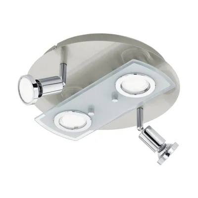 Zdjęcie produktu dla EGLO Pawedo 1, LED, Niewymienialne źródło światła, 3000 K, 240 lm, IP20, Chrom, Nikiel, Przezroczysty, Biały
