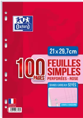 Zdjęcie produktu dla CONQUERANT Sept Ringbucheinlagen, SEYES, Farbe: rosa, 80 g
