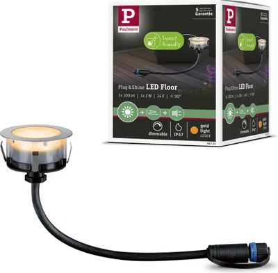 Produktbild von Paulmann Plug & Shine LED Bodeneinbauleuchte Floor Einzelleuchte Insektenfreundlich