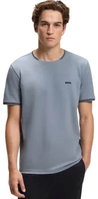 Produktbild von t-shirts BOSS Green grau ronde hals stretch