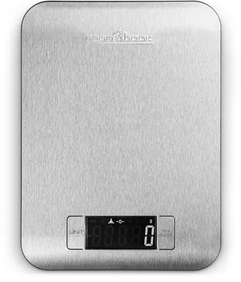 Digitale Küchenwaage, Edelstahl, LCD, Tara, 5 kg, 1 g Genauigkeit
