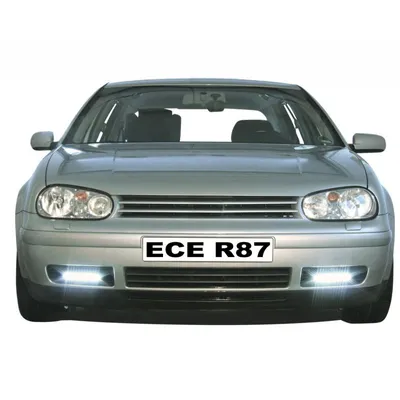 Produktbild von RAID LED Tagfahrlicht schwarz für VW Golf IV 4 1J Stoßstangen Einsatz ECE R87