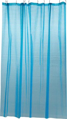 Produktbild von Cotexsa by MSV Premium Anti-Schimmel Eva 3d Duschvorhang - Anti-Bakteriell, waschbar, 100% wasserdicht - Blau“ 180x200cm – Spain
