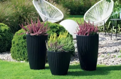 Obrázok produktu pre Kvetináč MIKA SLIM 30 čierny 29cm