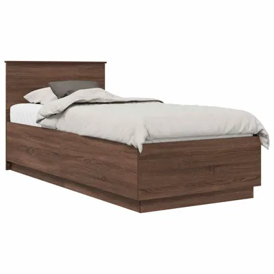 Obrázok produktu pre Rám postele Hnedý dub 70 x 190 cm Kompozitné drevo