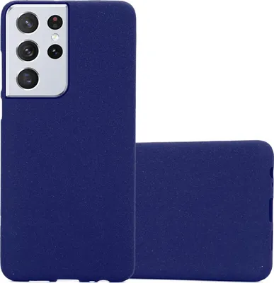 Produktbild von Cadorabo Schutzhülle für Samsung Galaxy S21 ULTRA Hülle in Blau Handyhülle TPU Etui Cover Case