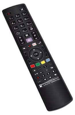 Produktbild von G.B.S. Elettronica JL1708, TV, IR Wireless, Drucktasten, Schwarz