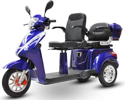 Produktbild von ECO ENGEL 503 Blau, 25 km/h Li-io 20 AH Zweisitzer Elektroroller Seniorenmobil