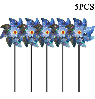 Produktbild von Vogel Windmühle Outdoor Vögel Abweisend PinWheels Reflektierende Windmühle Vogel Repellers