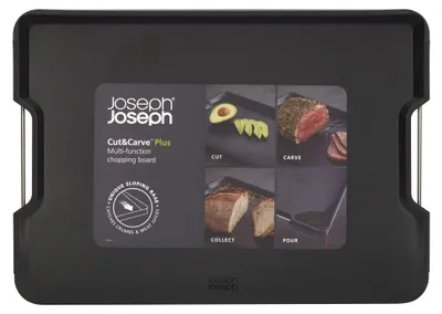 Produktbild von Joseph Joseph Schneidebrett Cut&Carve Plus 41 x 29 cm - schwarz