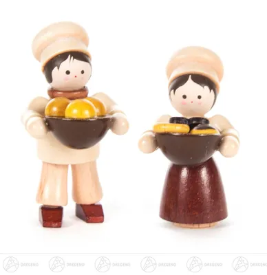 Produktbild von Thiel-Figur Bäckerkinder - natur (4,7cm) von Romy Thiel