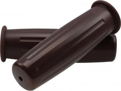 Produktbild von Fahrradgriffe Rindow Tarugata vintage style 22,2mm 120mm PVC Retro dunkelbraun