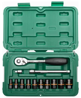 Produktbild von SATA Schraubenausdreher Satz Bolt Biter, 13-tlg., 1/4 und 3/8 " ST09137