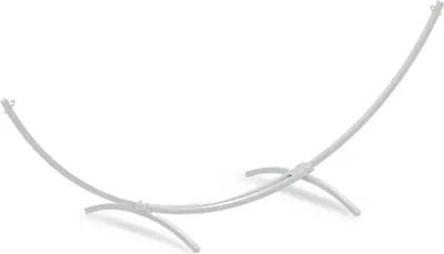 Immagine prodotto di Telaio per amaca da giardino e balcone - Telaio per amaca da esterno - Carico massimo 220 kg - Acciaio - 128 5 x 350 cm - Bianco